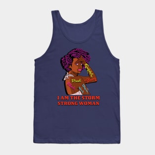 I Am The Storm Strong African Woman Black History Month Tank Top